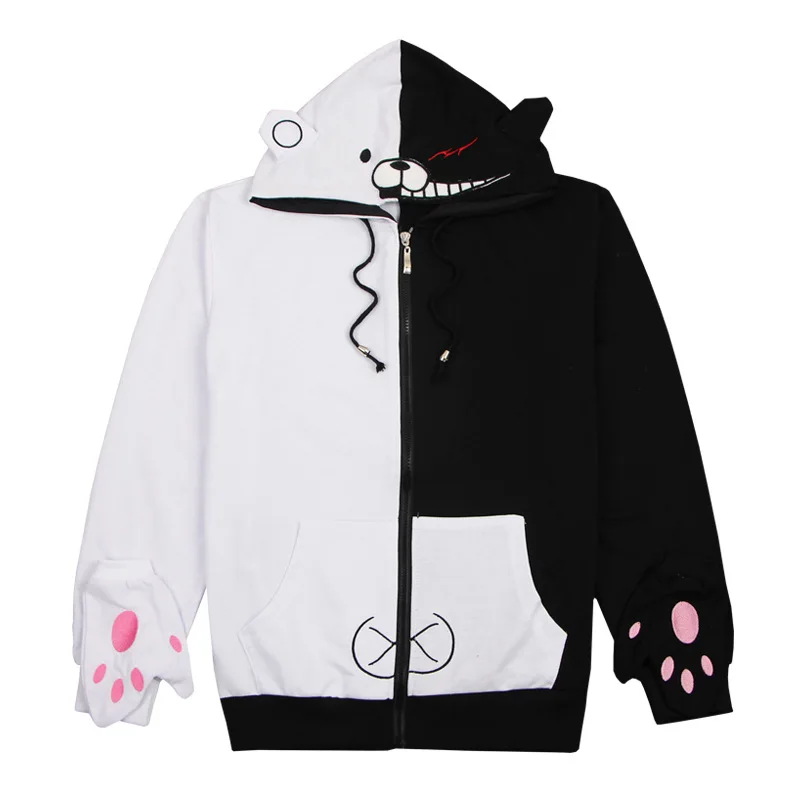 VEVEFHUANG Danganronpa Косплей Монокума костюм унисекс толстовка с капюшоном куртка