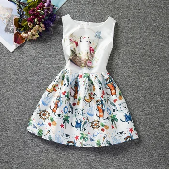 

children's clothing kids dresses for girls printing princess dress baby girl clothes factory direct