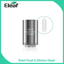 Большая распродажа! 5 шт./упак. Eleaf LYCHE двойной катушкой 0.25ohm головы подходит для Eleaf LYCHE распылитель Vape электронная сигарета