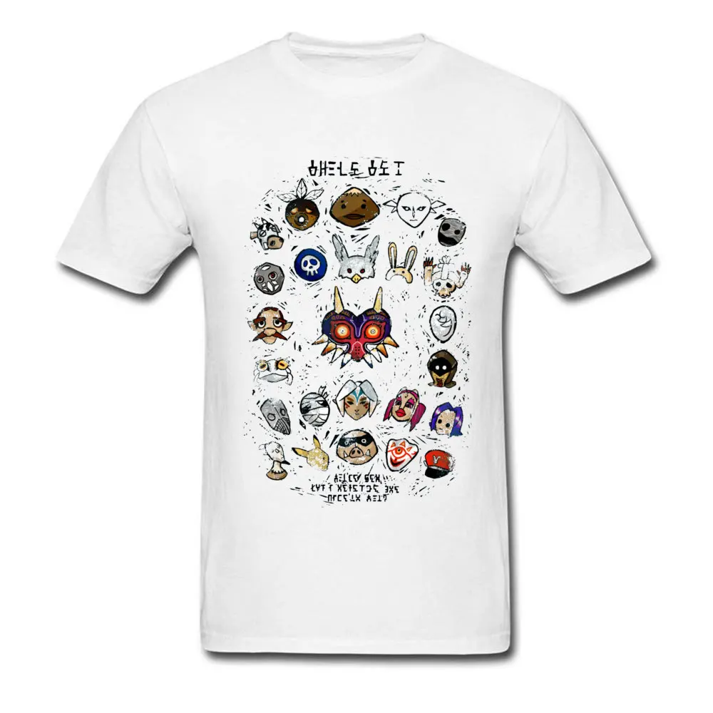 

Game T-shirt Men Cotton T Shirt The Legend of Zelda Tshirt Majora's Mask Tops Majoras Masks Printed Tees Boyfriend Gift Clothing