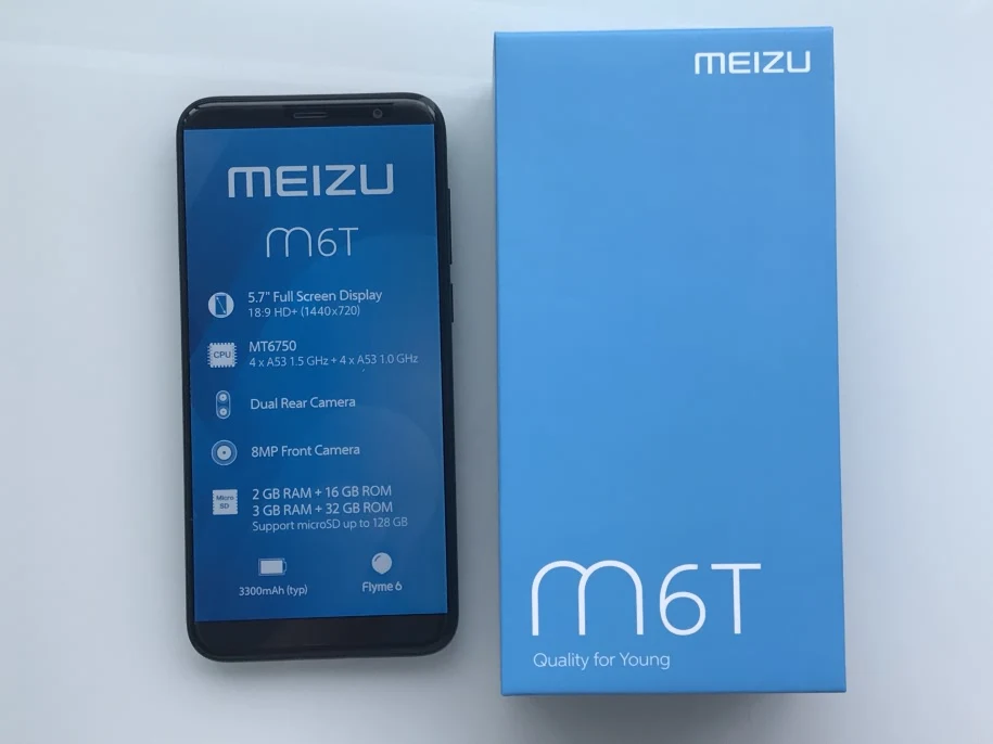 Meizu M6T, 2 ГБ, 16 ГБ, глобальная версия, мобильный телефон, четыре ядра, 5,7 дюймов, ips экран, двойная задняя камера, отпечаток пальца, EU M6 T