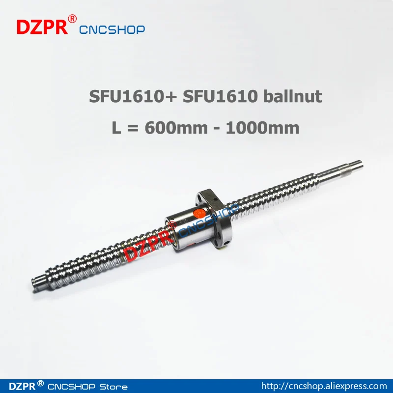 

16mm Ball Screw 600mm 700mm 750mm 800mm 1000mm Rolled Ball screw SFU1610 RM1610 for CNC face mask Disinfectant machine part