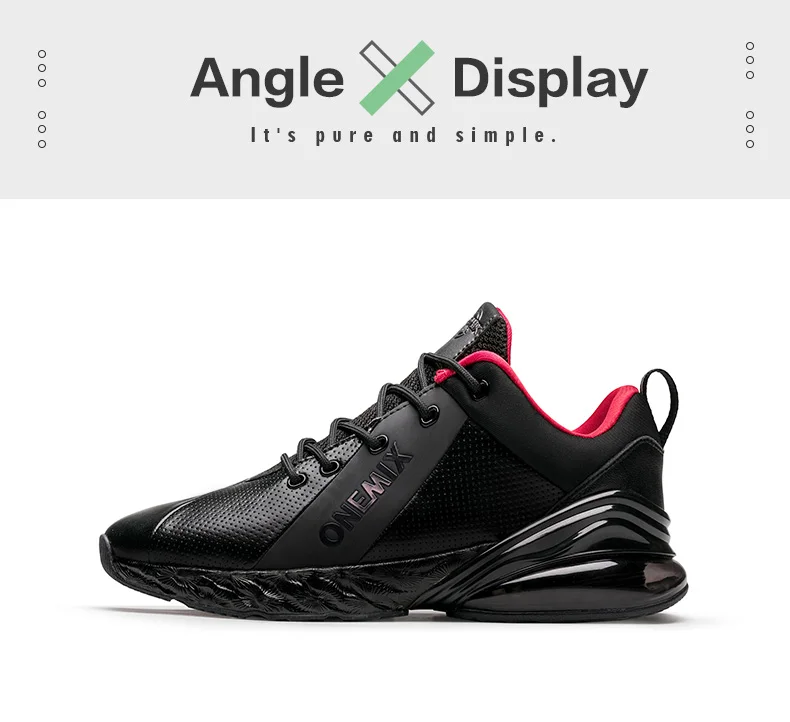 ONEMIX Air 270, мужские кроссовки для женщин, Спортивные Новые беговые кроссовки, амортизирующая мягкая кожаная обувь Max 12,5