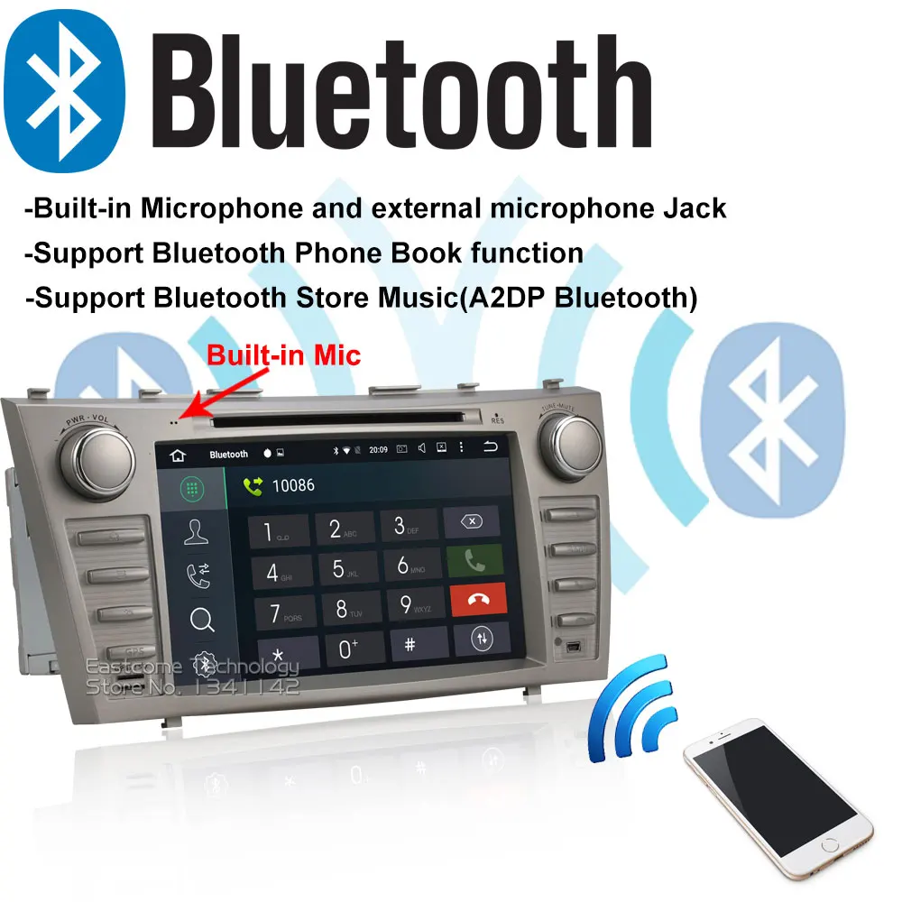 Discount Octa Core 2 Din Android 6.01 Car DVD Automotivo For Toyota Camry 2007 2008 2009 2010 2011 With Bluetooth Radio Rear View Camera 15 Discount Octa Core 2 Din Android 6.01 Car DVD Automotivo For Toyota Camry 2007 2008 2009 2010 2011 With Bluetooth Radio Rear View Camera 15