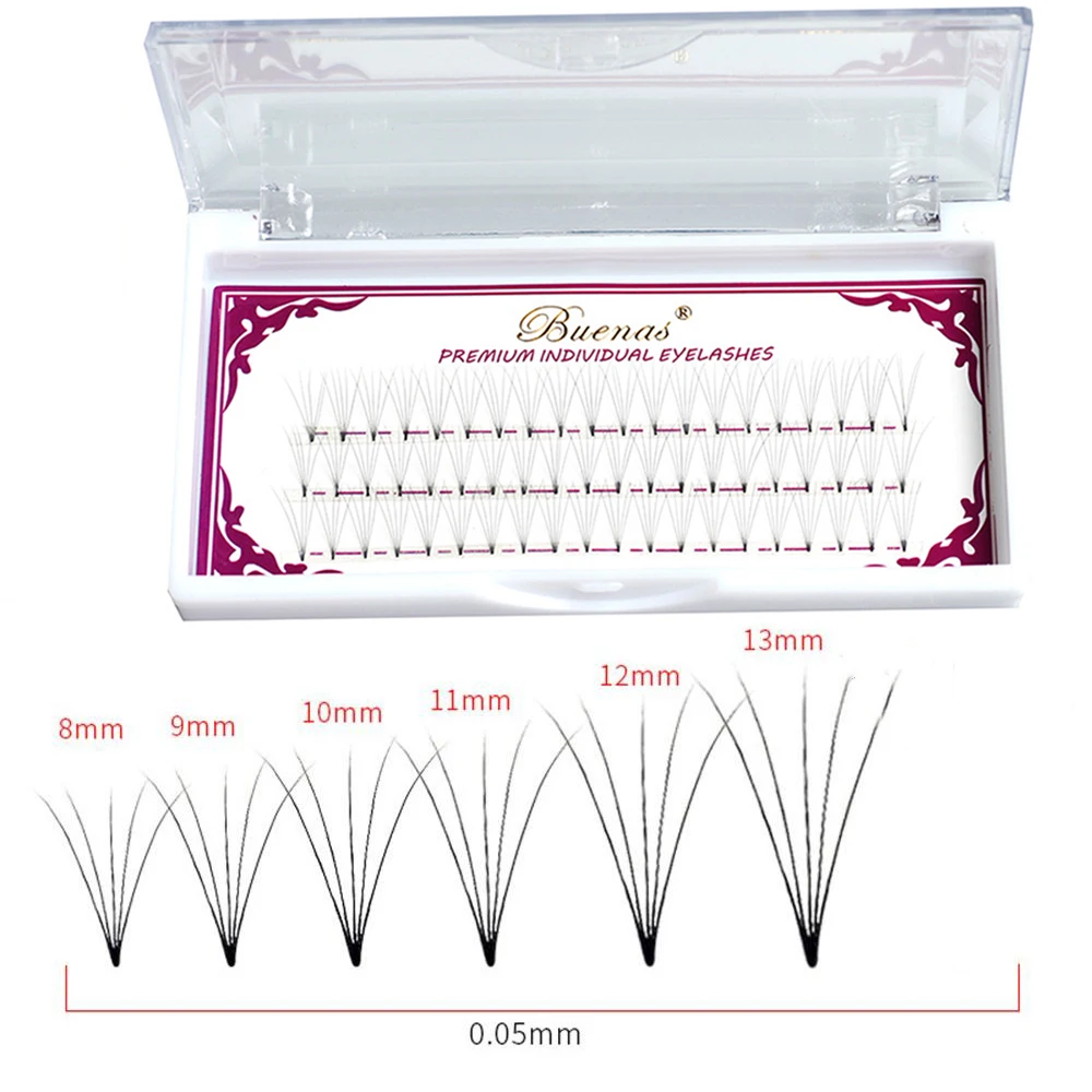

1 Box Makeup Premade Volume Lash Fans 5D Volume Fans Professional C Curl Eyelashes Extension Russian Volume Individual Eye Lash