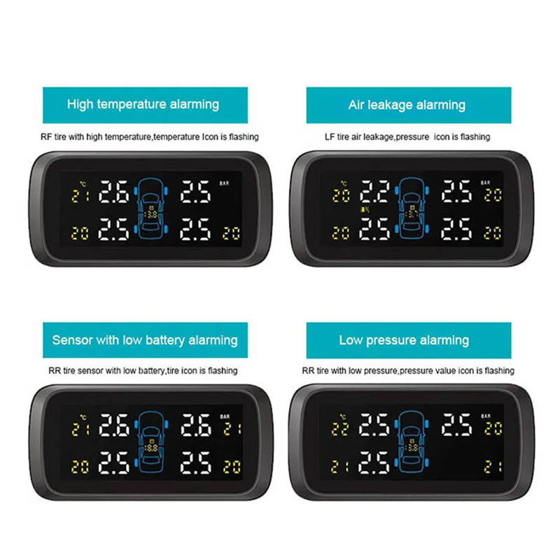 CAREUD U903 TPMS Беспроводная система контроля давления в шинах 4 шт. мини внешние датчики нет необходимости разбирать шины авто