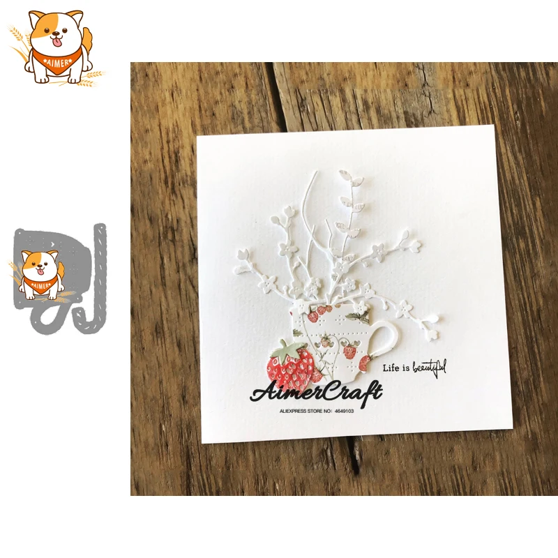 

Christmas Cup Metal Cutting Dies Scrapbooking Stencil For DIY Paper Card Decorative Embossing Die Cut Craft Dies New 2019