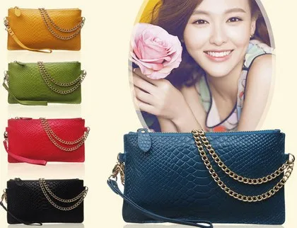 

Women Leather handbags with Chain Shoulder Bag women Messenger Bag Fashion day clutches wallets Evening Bag N0818