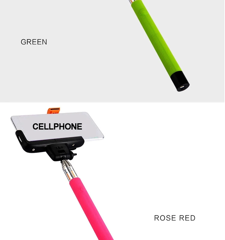 z07-5 Extendable Selfie Stick with built-in Bluetooth