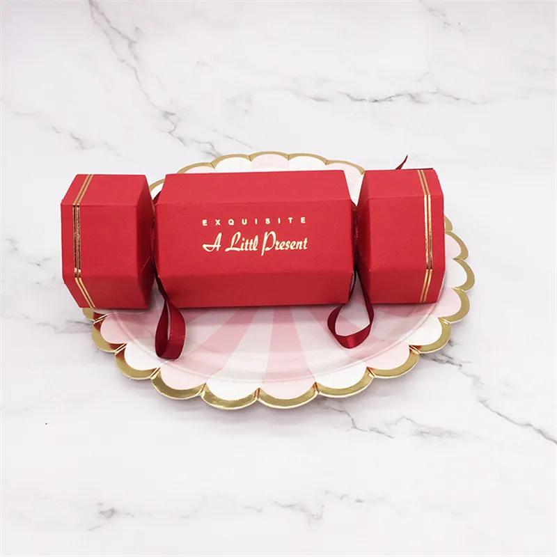 2019 новое поступление упаковка украшений сахарной формы картонные коробки 5 видов цветов конфет 11,5*6*6 см с лентой нежный модный стиль