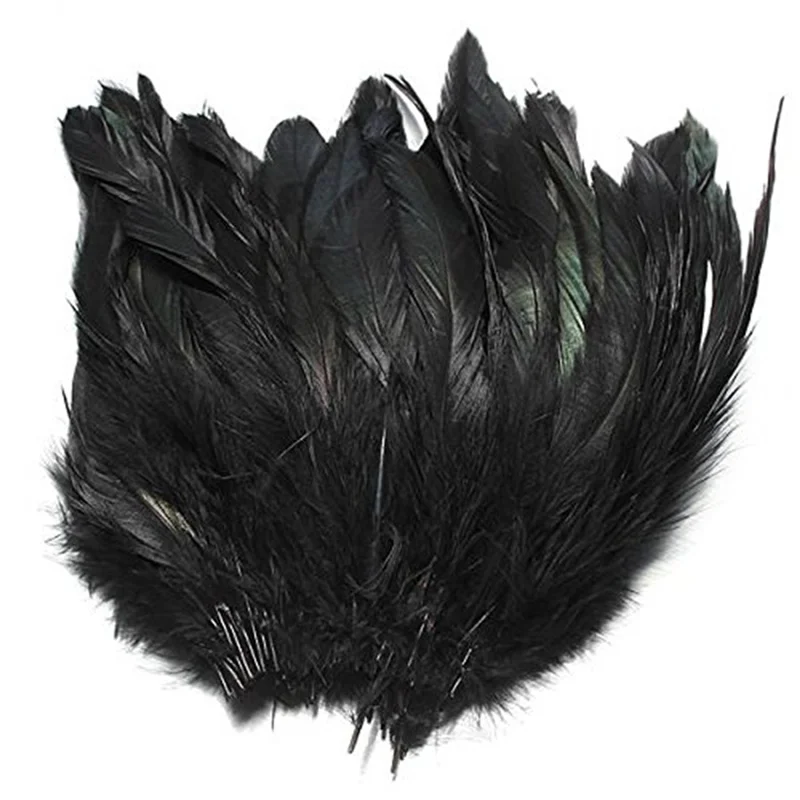 

100pcs / lot cheap pheasant feather 5-8inch13-20cm natural color rooster feathers DIY chicken feather jewelry plume