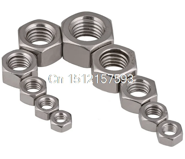 20 шт 1/4 &quot1/4 дюйма 201 304 нержавеющая сталь 201ss 304ss гайки американский стандарт форма