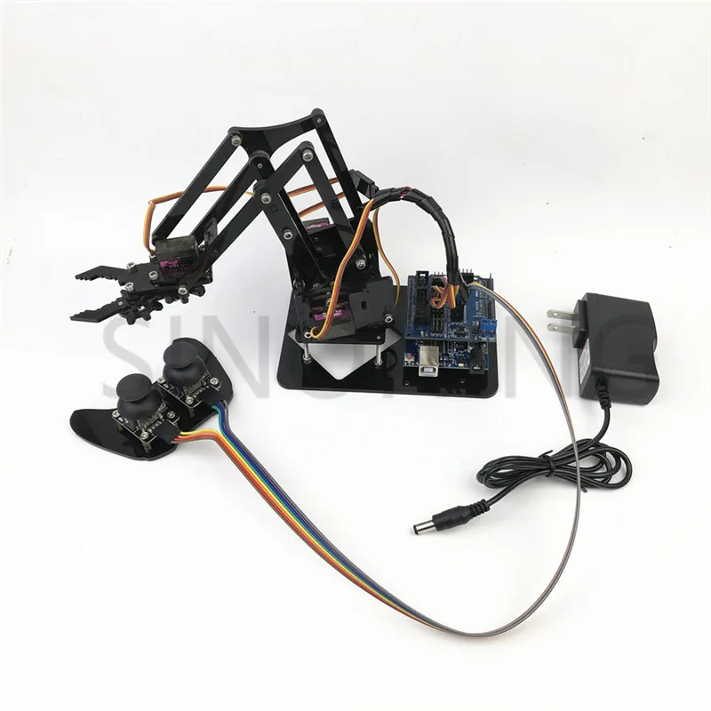 4DOF манипулятор arduino Роботизированный пульт дистанционного управления ps2 mg90s