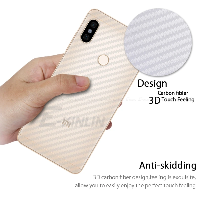 3D углеродное волокно задняя крышка протектор экрана для Xiaomi PocoPhone Poco F1 Redmi Note 5 4X 4 5A