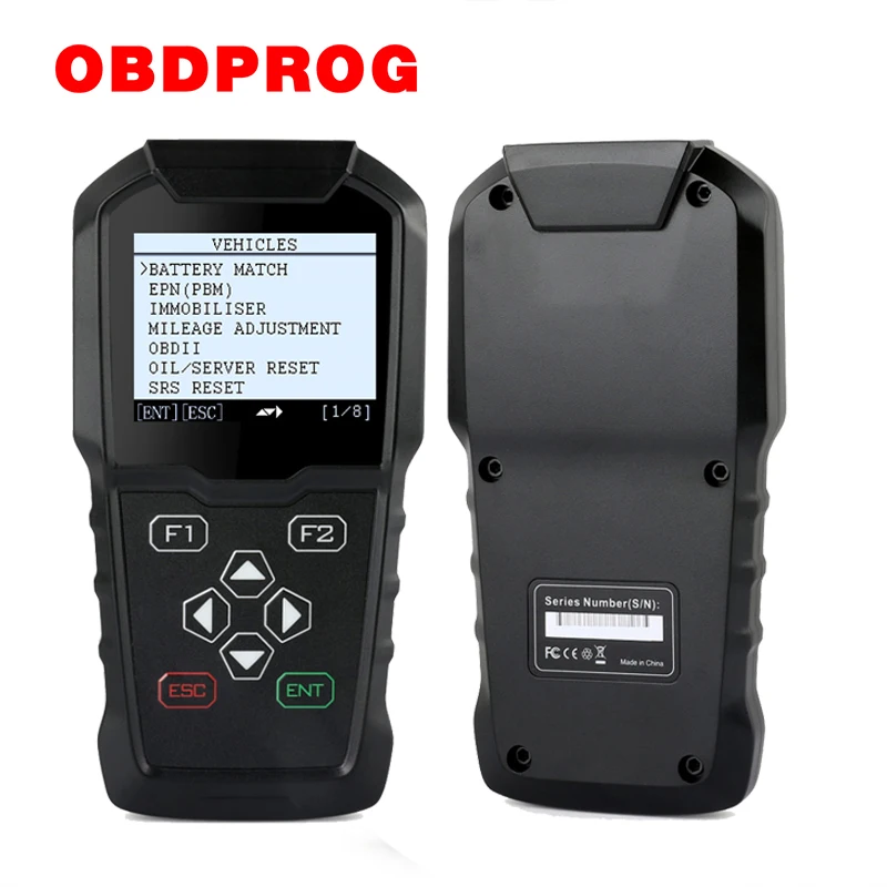 

OBDPROG MT006 Auto Mileage Corrrection Tool Immobiliser Key Coding odometer program Mileage Change OBD2 Scanner in English