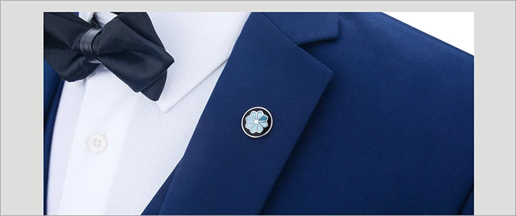 SAVOYSHI синий цветок Galsang броши для мужчин значки костюм брошь на булавке воротник украшенный аксессуары для рубашки тренд корсаж бренд
