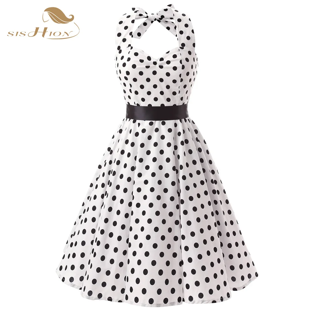 1960 polka dot dresses