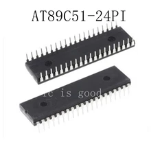 50pcs/lots AT89C51-24PI AT89C51-24PU AT89C51 DIP-40 New original IC In Stock