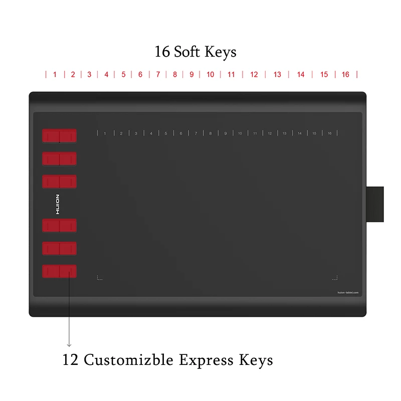 HUION, новинка 1060 плюс 8192 уровней, цифровые планшеты, планшеты для рисования, фирменный планшет, профессиональные графические планшеты с пленкой в подарок