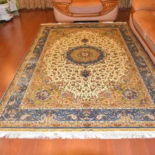 6'x9' Восточная Гостиная ручной работы шелковые ковры персидский дизайн шелковые ковры для гостиной