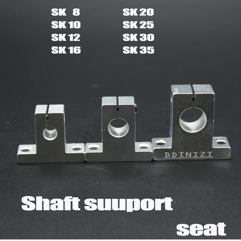 SK25 SH25A 25 мм Линейный вал Поддержка 25 мм Линейный рельсовый вал Поддержка XYZ Таблица ЧПУ Запчасти