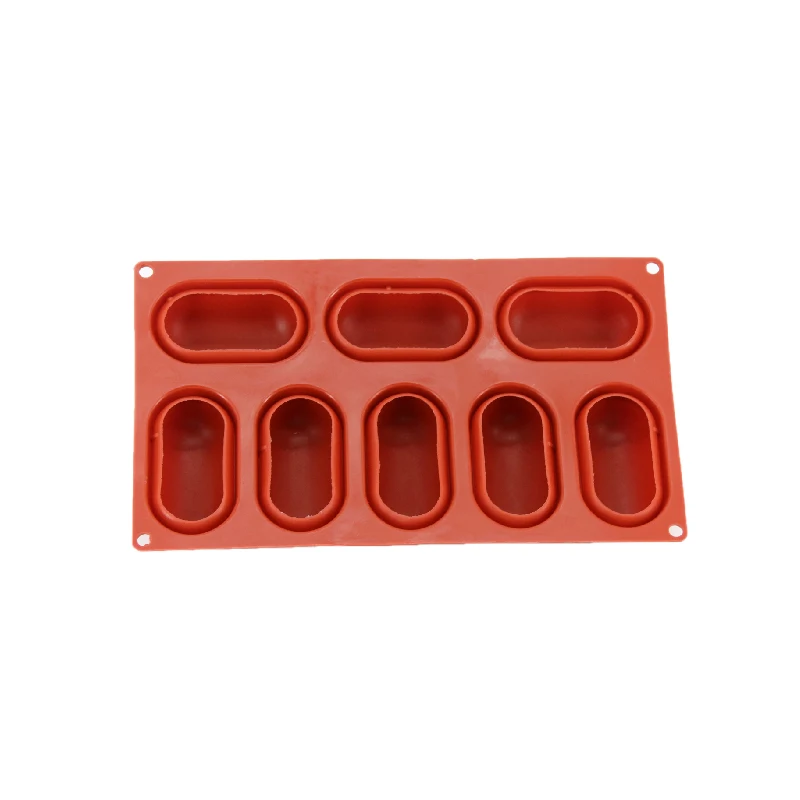 Рулон бревен силиконовые выпечки белые формы для тортов шоколад желе пудинг украшения инструменты - Цвет: Красный