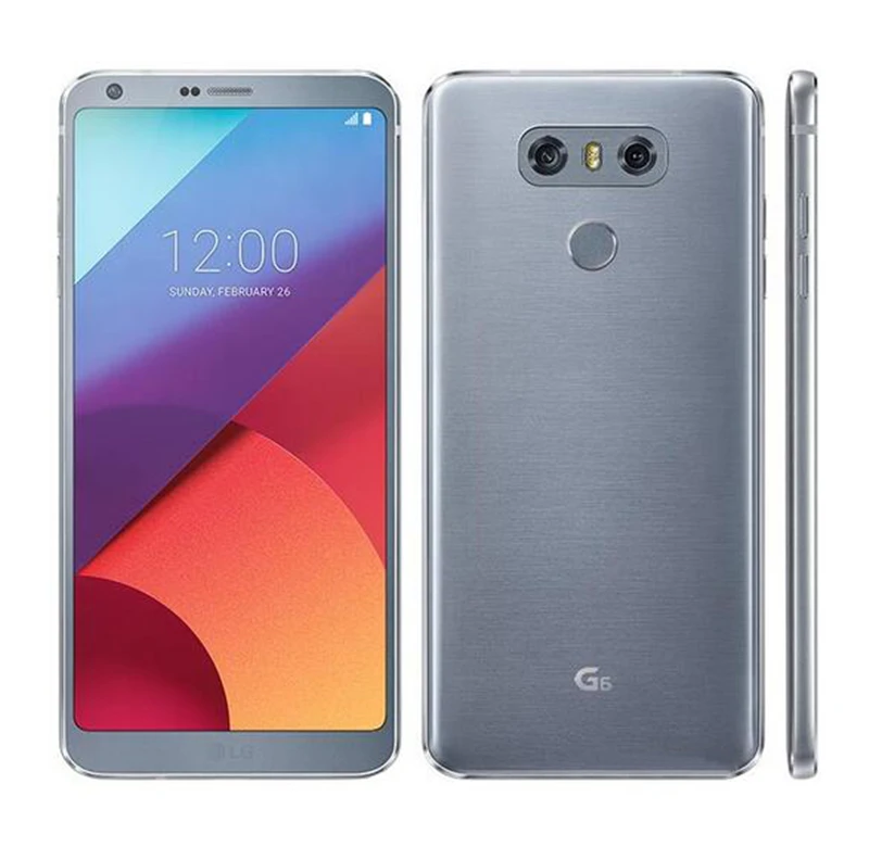 LG G6 H870 разблокированный GSM 4G LTE Android четырехъядерный ОЗУ 4 Гб ПЗУ 32 Гб 5," двойной 13 МП мобильный телефон 3300 мАч