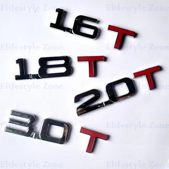 

New Bumper Sticker Metal Emblem Decal Turbo TSI Rear Trunk Trim Badge Polish Chrome Red 1.5T 1.6T 1.8T 2.0T 2.2T 2.4T 2.5T 3.0T