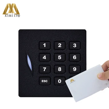 

Free Shipping Waterproof DC12V Smart 13.56MHz Card Reader For Access Controller Wiegand34 MF Card Reader KR102