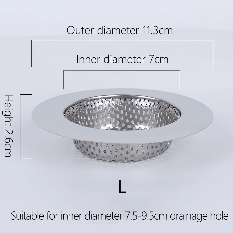 Горячая Распродажа, качественный фильтр для умывальника из нержавеющей стали для ванной комнаты, кухонная раковина, напольный слив, анти-блокирующие инструменты, аксессуары для дома - Цвет: L