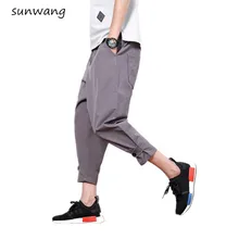 Горячее предложение! Распродажа! Мужские летние новые повседневные модные штаны-шаровары свободное до щиколотки Брюки Клубные костюмы больших размеров