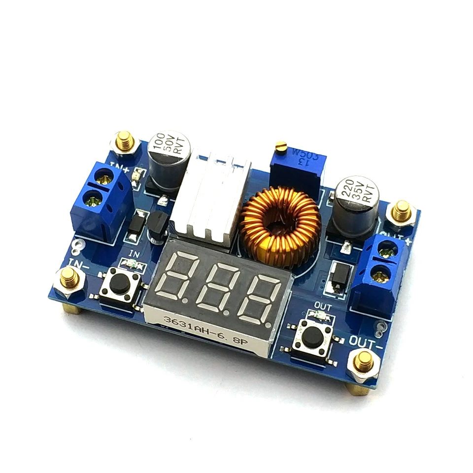 

XL4015 5A High power 75W DC-DC adjustable step-down module+LED Voltmeter Power supply module