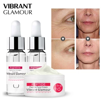 

VIBRANT GLAMOUR Argireline Collagen Face Cream Serum Eye Serum Set Anti-wrinkle Anti Aging Remover Dark Circles Whitening Set