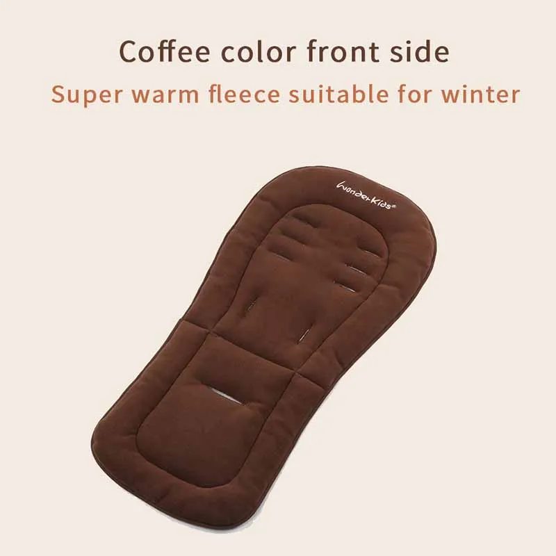Goedkoop Waterdichte kinderwagen zitkussen Dubbele side seat liner Universal soft pad voor vier seizoenen Warm matras kinderwagen accessoire