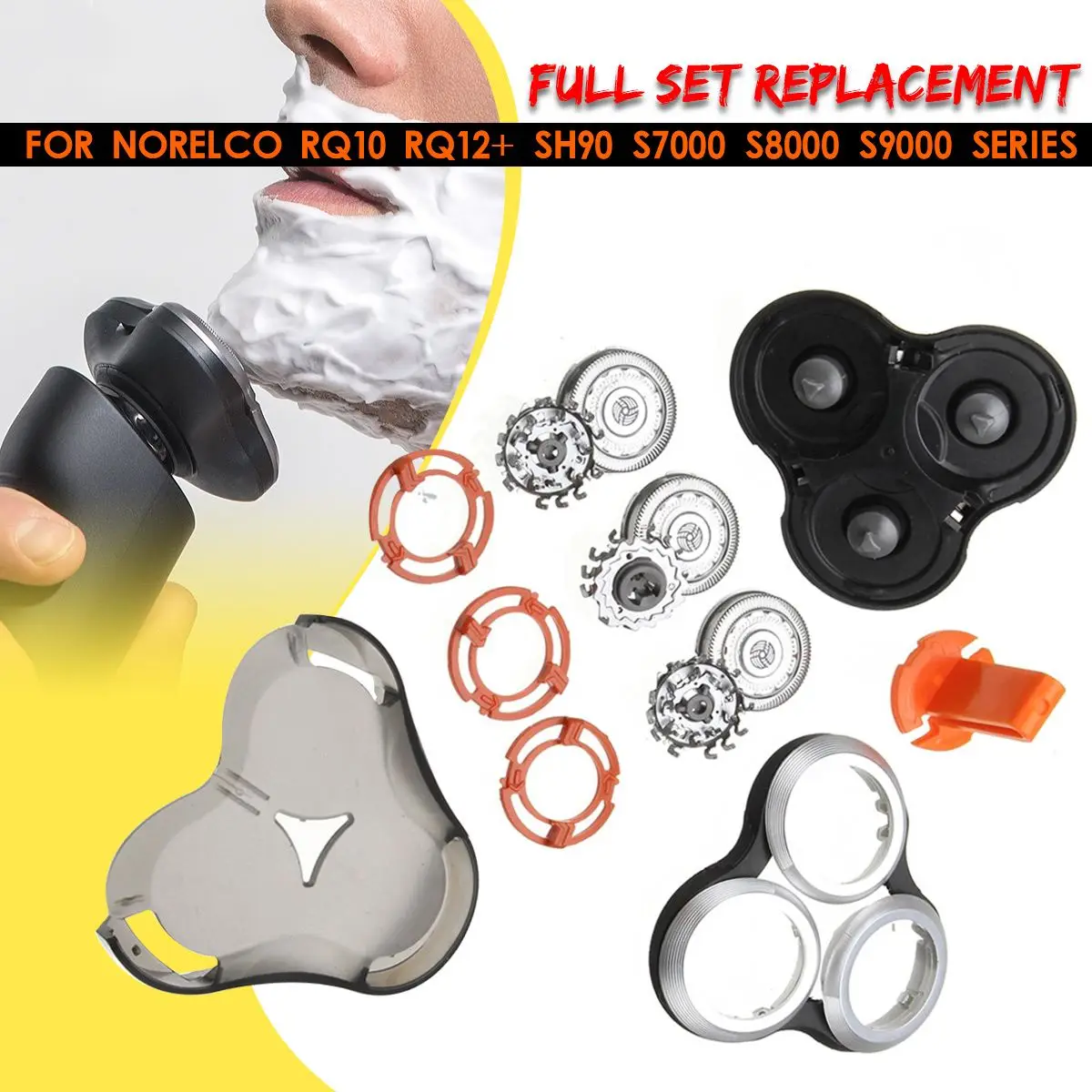 

1 Set Electric Shaver Razors Replacement Head Blade Accessories Cutters for philips for RQ12 SH90 S9000 S8950 S7310