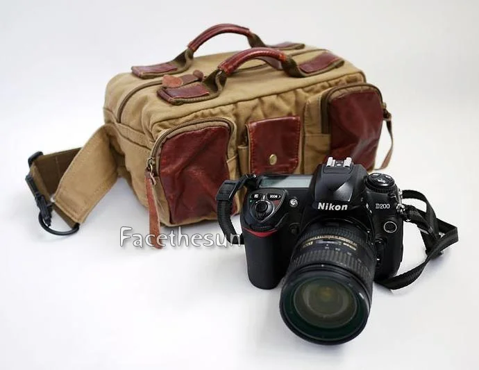 Roadfisher, винтажная, парусиновая, водонепроницаемая, для камеры, на плечо, поясная, для путешествий, велосипедная сумка, вставка, подходит для Canon, Nikon, sony, Pentax, DSLR, SLR объектив