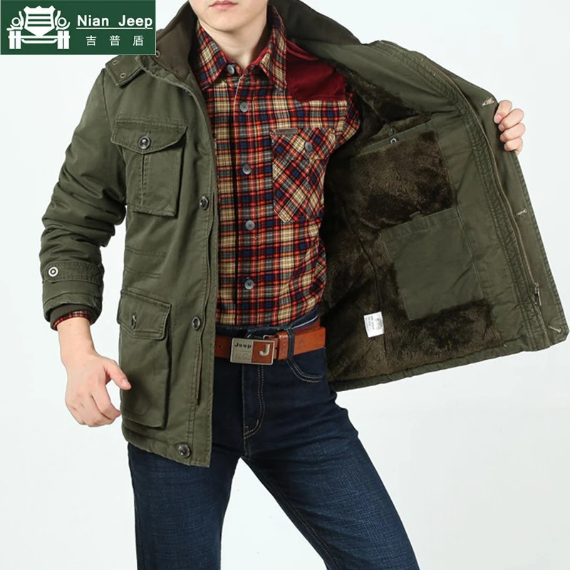 Kaufen Plus Größe 8XL 2018 Marke Armee Herren Winter Warm Verdicken jacken   Mäntel 100% Baumwolle Bequem und Warm Military Stil jacken