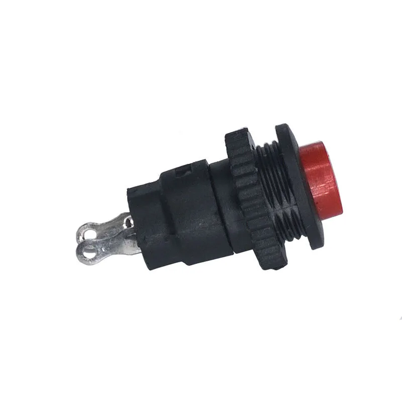 

10 pcs/lot DS-316 10MM 2 Pin 125V 0.5A small Push Button Switch Lockless Reset Switch Bouton Poussoir Metal Interrupteur Switch