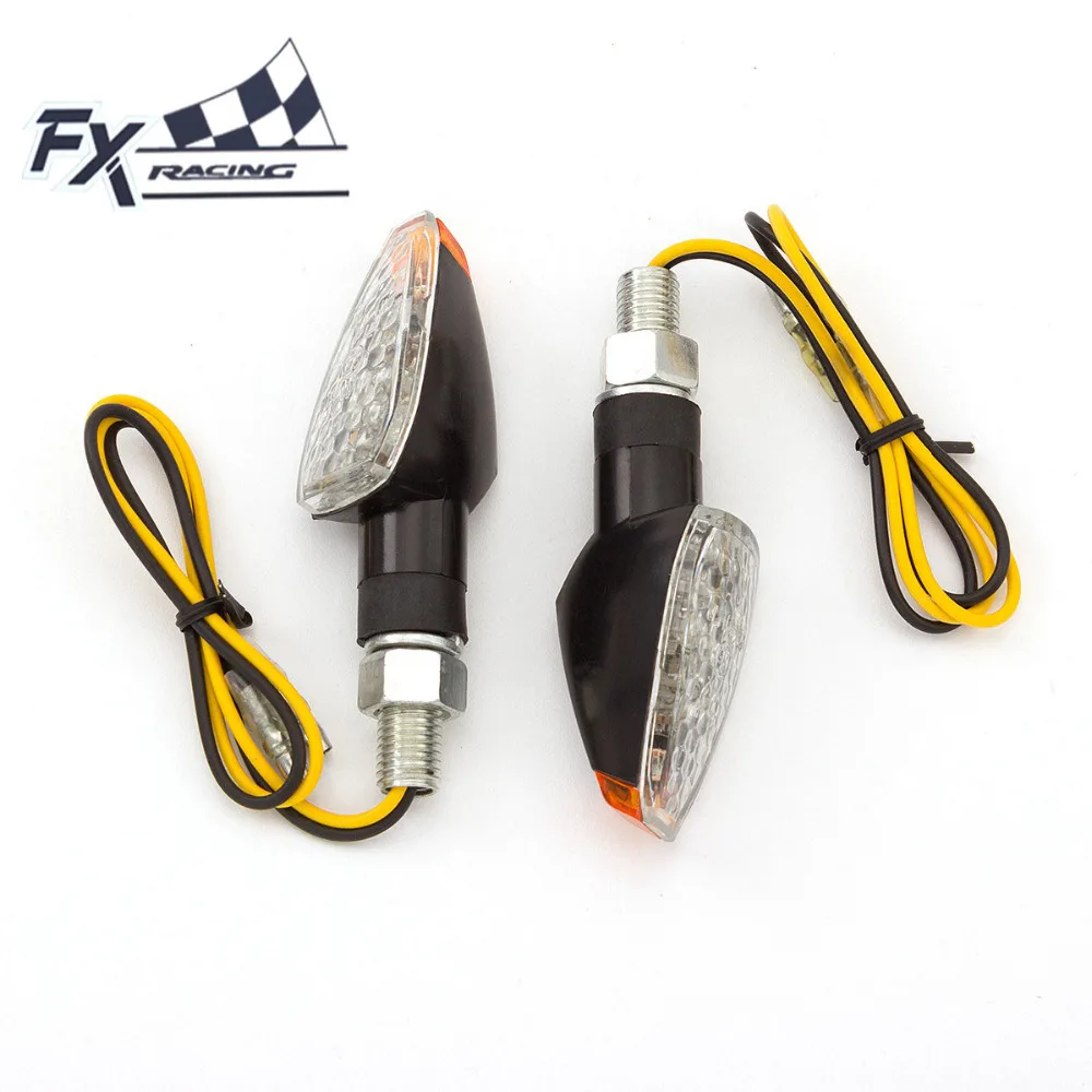 12V 8mm Universal Motorcycle Turn Signal Indicators Light Turning Lamp