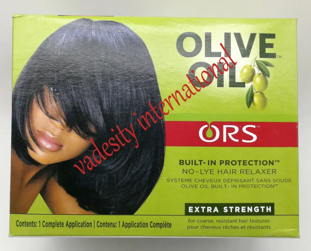 Ors Olive Oil Hair Relaxer Kit Extra Strength In Massage