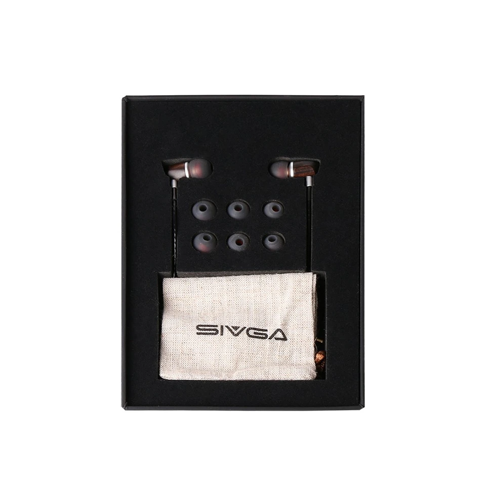 SIVGA M002 деревянные басы Hifi стерео dj монитор музыкальные динамические наушники