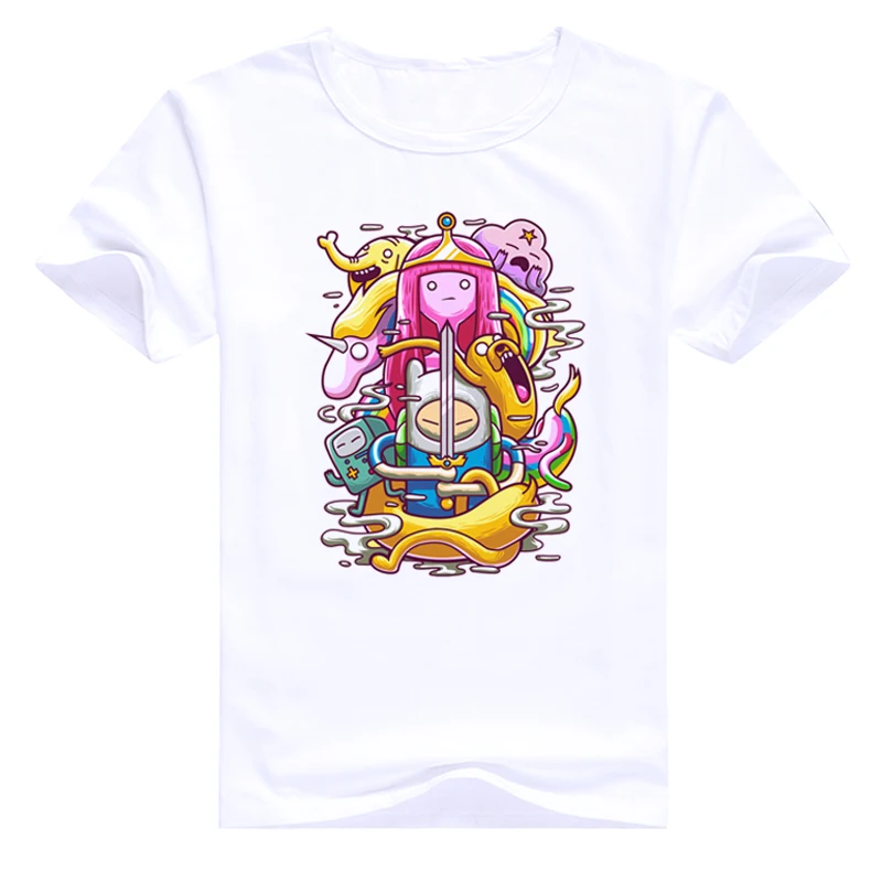 2018 aventura tiempo con Finn y Jake impreso camiseta algodón mujeres camisetas cuello redondo camisetas Navidad kawaii mujer camisetas 2018 aventura tiempo con Finn y Jake impreso camiseta algodón mujeres camisetas cuello redondo camisetas Navidad kawaii mujer camisetas