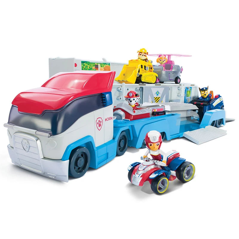 Paw Patrol Dog Patrol Car Big Bus Mobile Rescue Puppy Patrol Deformation Anime Action Figures Juguetes Toys Kids Toys Gifts