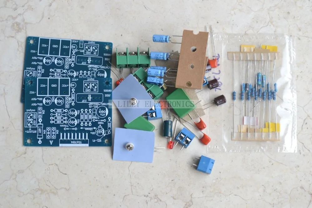 TDA7294 Dual channels Audio Amplifier board kit 60W+60W DC + 25V + 38V