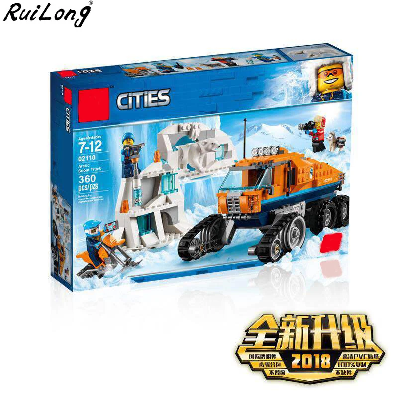 

2018 New City Arctic Scout Truck Set Compatible Legoingly 60194 Citys Building Blocks Bricks Kids Toys Birthday Gifts Car Model