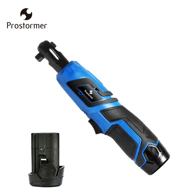 

Prostormer 12v Electric Ratchet Wrench 2 Lithium Batteries set Rechargeab Electric Cordless Ratchet Wrench Portable Fast Charge