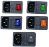 Rocker Switch Fused IEC 320 C14 Inlet Power Socket Fuse Switch Connector Plug Connector 4 ► Photo 2/6