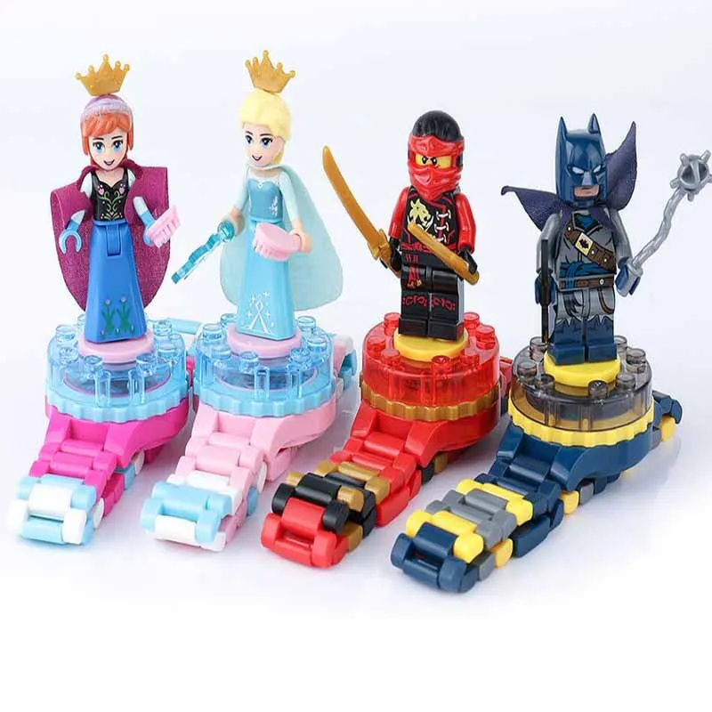 

2018 new arrival Cartoon Super Hero Watch Building blocks batman Figures Bricks Toys Compatible block Minecrafted Block Watch