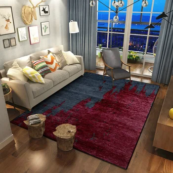 

Nordic Abstract Door Mat Living Room Carpets 3D Printing Soft Carpet Coffee Table Mat Bedroom Non-slip Absorbent baby room Rug