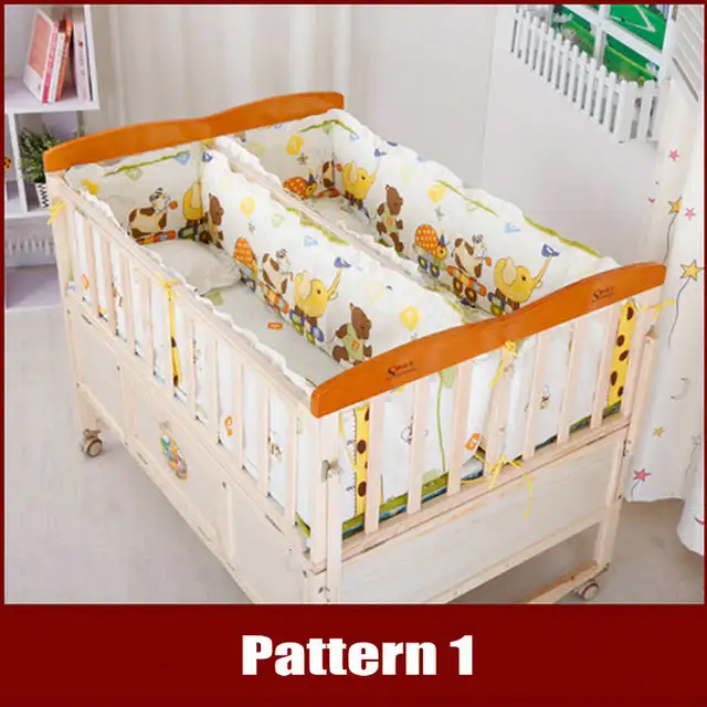 Wooden Twins Bed Can Combine With Adult Bed All In One Baby Crib